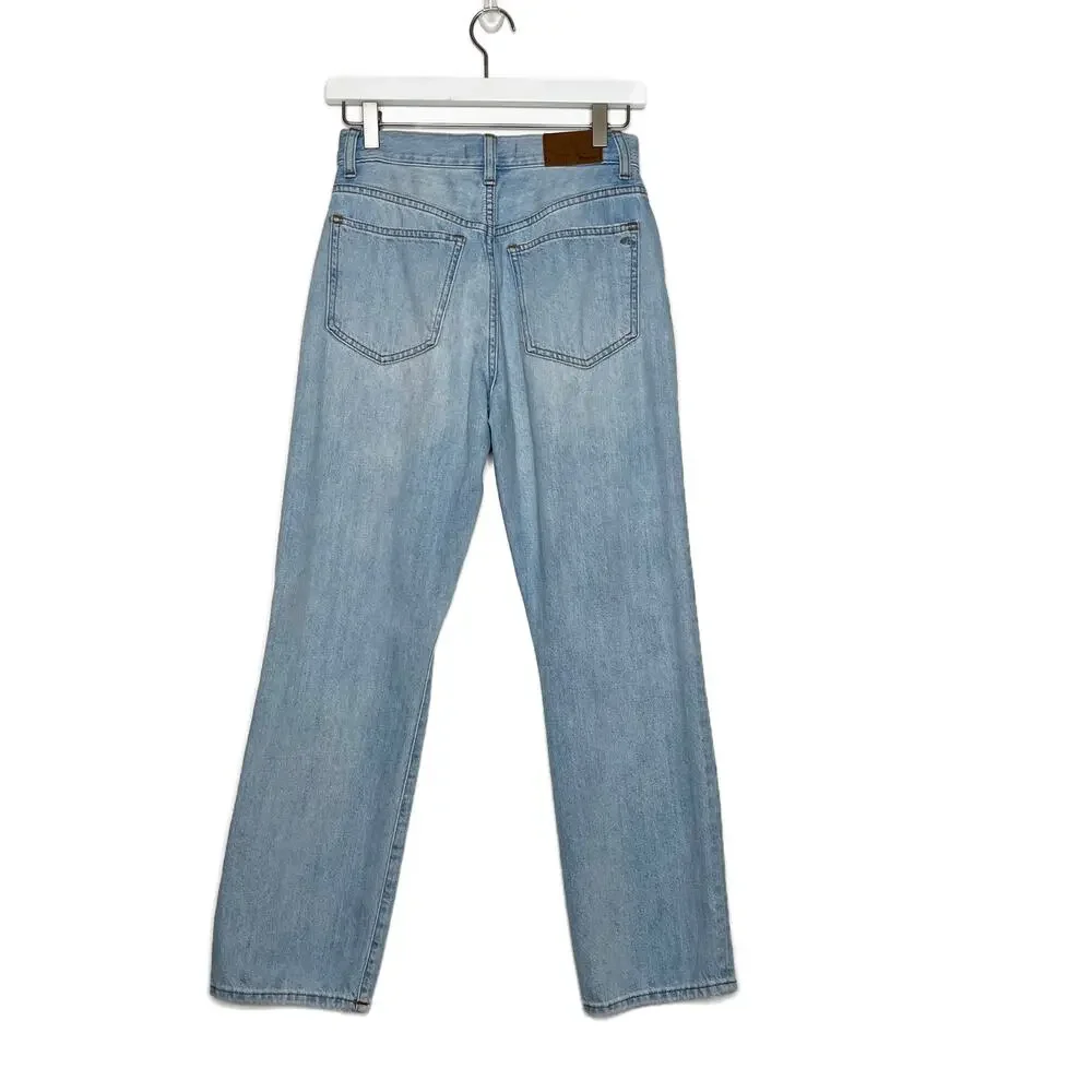 Madewell 90s Straight Crop Ripped Knee Jeans Womens 25 Fitzgerald